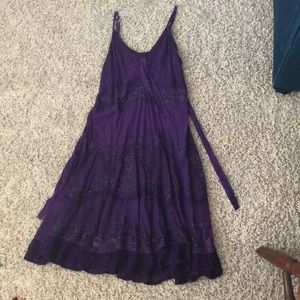 Purple boho dress